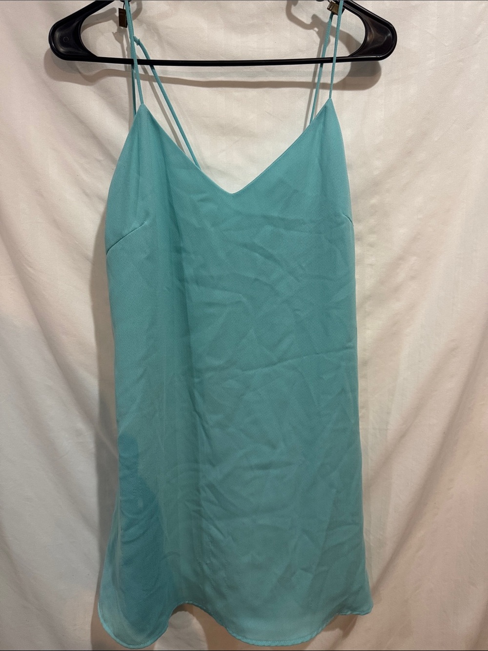Fashionomics Teal-Turquoise Double-Strap Slip Camisole
